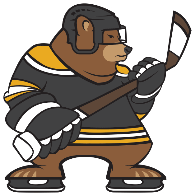 Boston Bruins Bear Hockey Design Kids T-Shirt by stayfrostybro