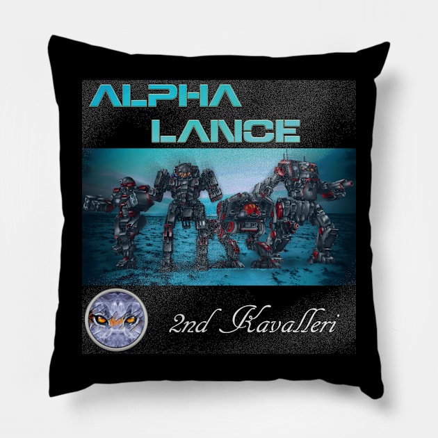 Alpha Lance Pillow by Oswald's Oddities