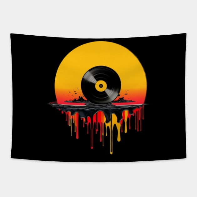 Vinyl LP Music Record Sunset Red Tapestry by Pixy Official