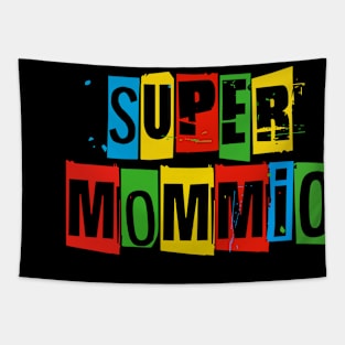 Super Mommio Funny Nerdy Mommy Mother Video Game Tapestry