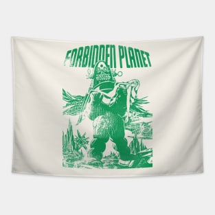 Forbidden Planet / Retro 50s Sci Fi Film Tapestry