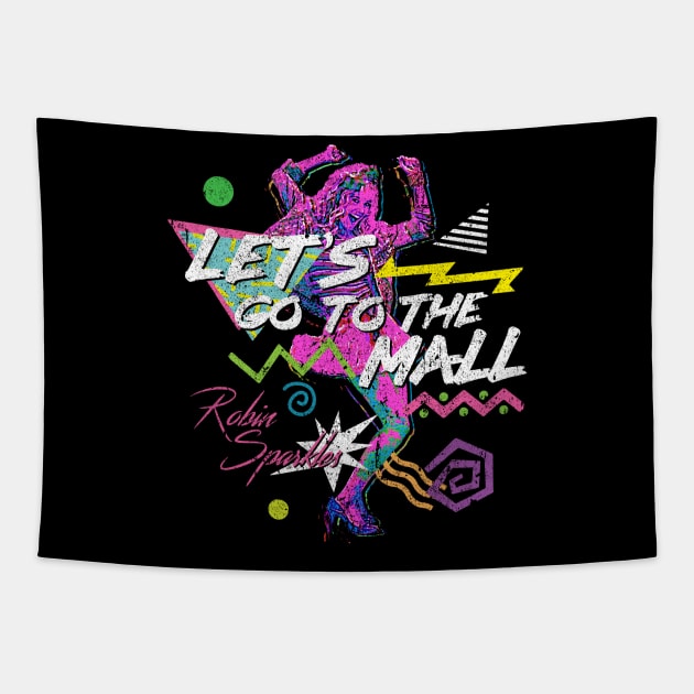 Let's Go To The Mall - Robin Sparkles Tapestry by huckblade