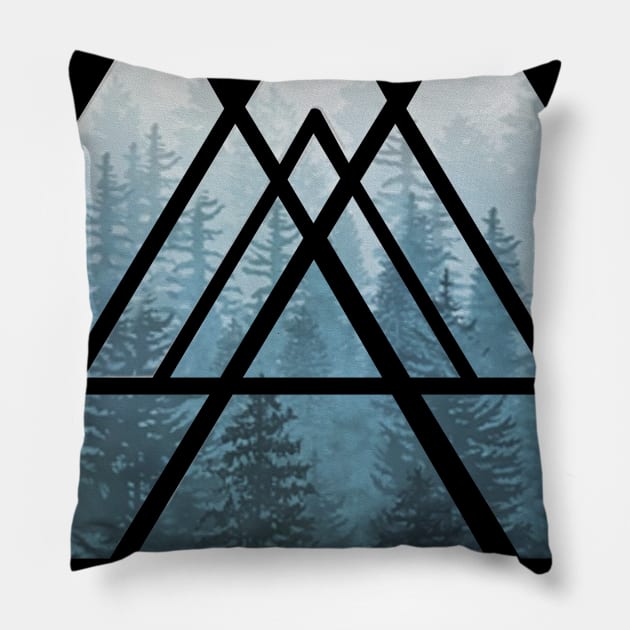 Take A Hike Outdoor Hiking Hiker Pillow by ROMANSAVINRST