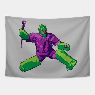 Goalie: Purple & Green Tapestry