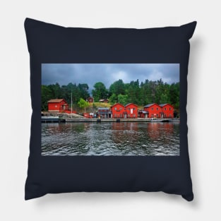 Swedish red & green Pillow