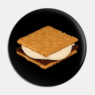 S'more Campfire Dessert Design Pin