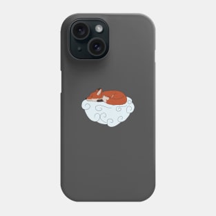 Sleeping fox on the cloud Phone Case