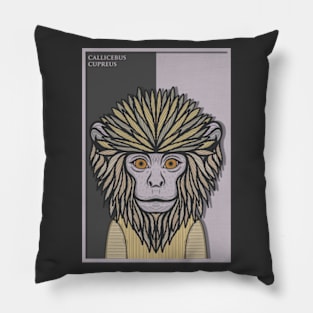 Coppery Titi Monkey Pillow