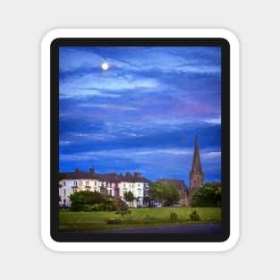 The Moon Rising Over Silloth Magnet