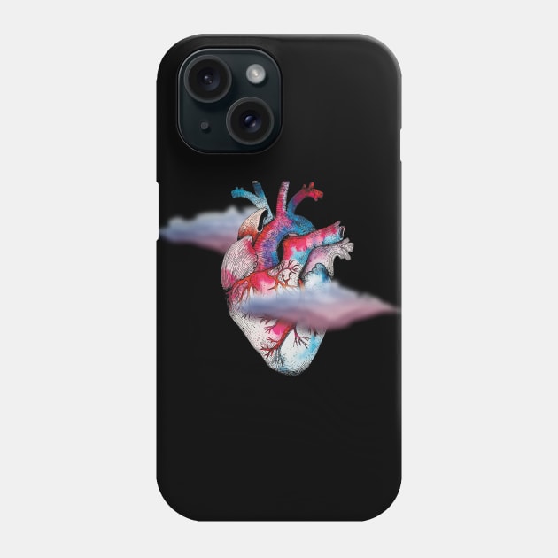 flying heart Phone Case by Young at heart