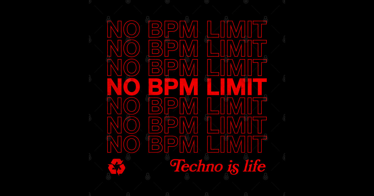No BPM Limit - Acid House - Sticker | TeePublic
