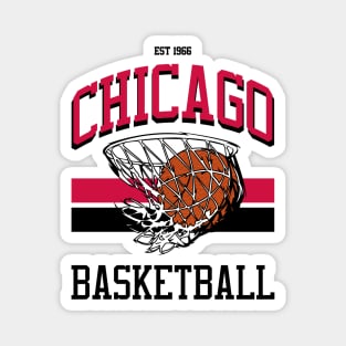Varsity Style Chicago Basketball Magnet