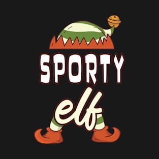 sporty elf family matching christmas T-Shirt