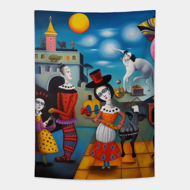 Surreal Orientalism - The Imaginary Bazaar Tapestry by TooplesArt