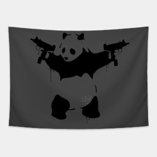 Black Panda Tapestry