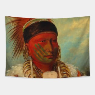 The White Cloud, Head Chief of the Iowas by George Catlin Tapestry