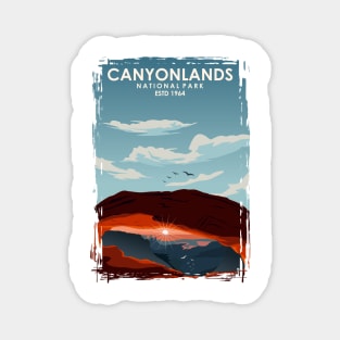 Canyonlands National park travel poster room decor art Magnet