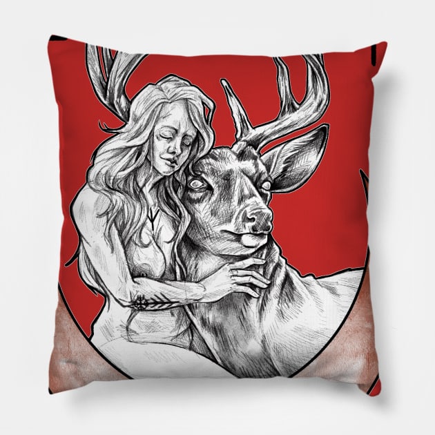 Beltane is Coming by Haunting Beauty Art, Caitlin Elizabeth 2020© Pillow by HauntingBeautyArt