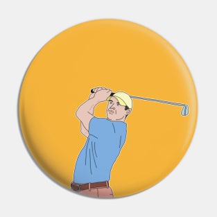 Golf Player Pin