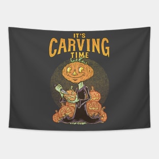 CARVING TIME Tapestry
