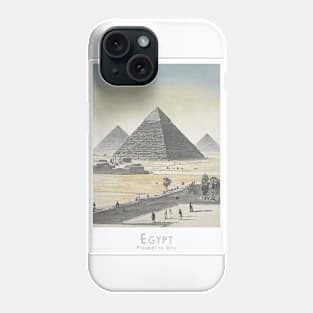 Vintage Majestic Giza Pyramids Egypt Phone Case