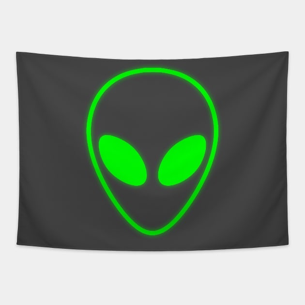 Green Alien Tapestry by GreenGuyTeesStore