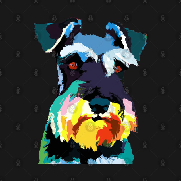 Miniature Schnauzer Pop Art - Dog Lover Gifts by PawPopArt