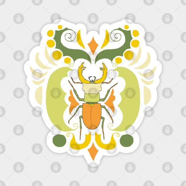 Beetle bug 2 Magnet by Think Beyond Color