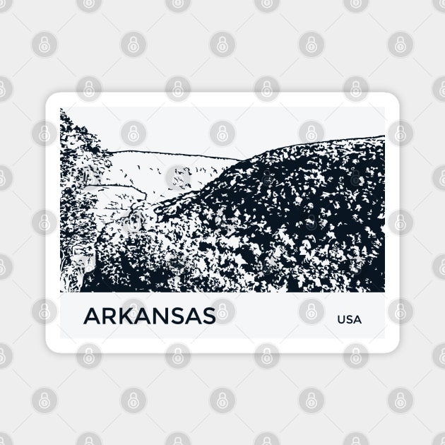 Arkansas USA Magnet by Lakeric