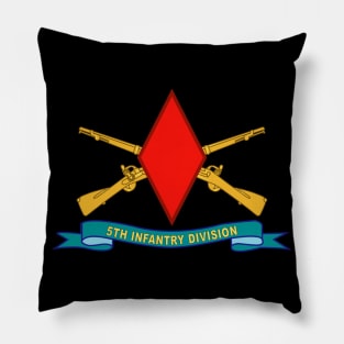 5th Infantry Division - SSI w Br - Ribbon X 300 Pillow