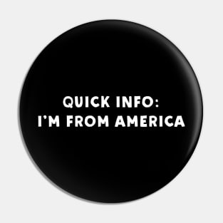 America - Cool & Funny Pin