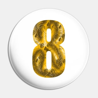 number eight Pin