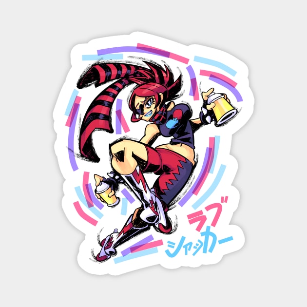 Jet Set Radio : Love Shocker Magnet by Rafchu