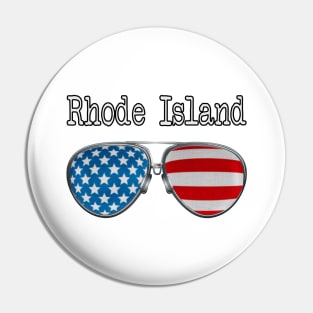 AMERICA PILOT GLASSES RHODE ISLAND Pin