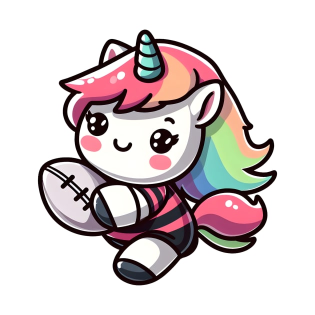 Rugby Unicorn Olympics 🏉🦄 - Tackle the Cuteness! by Pink & Pretty