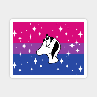 Bisexual Sparkle Unicorn Magnet