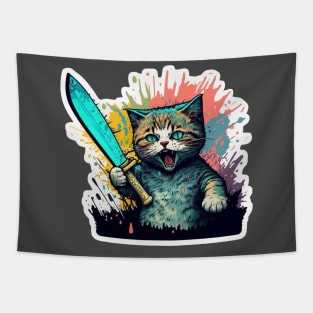 Murder Cat Tapestry