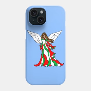 Stained Glass Italian Christmas Angel Princess Phone Case