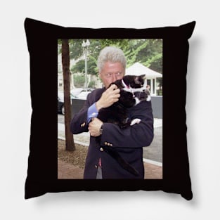 Bill Clinton and his Cat Pillow