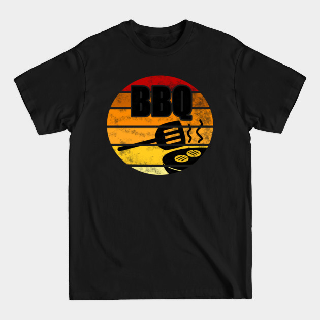 Discover BBQ Distressed Sunset Barbecue Dad Grandpa Father's Day - Fathers Day 2021 - T-Shirt