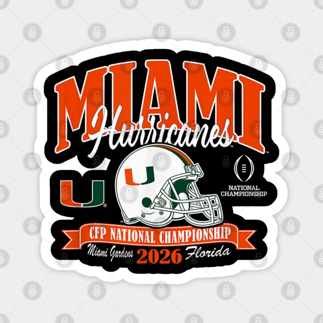 Miami Hurricanes Magnet by dtr_art