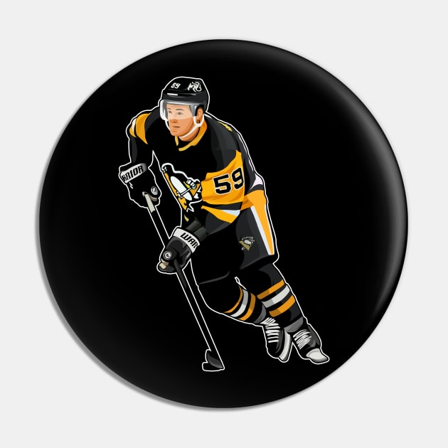 Jake Guentzel #59 Move The Puck Pin by GuardWall17