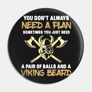 VIKING GIFT: Viking Beard Pin