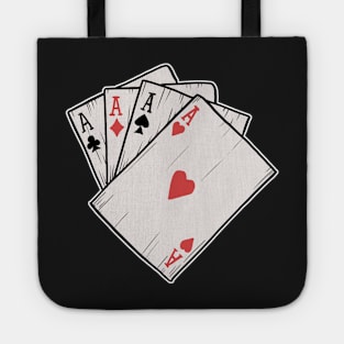 Traditional Tattoo Four Aces Playing Card Game Tote