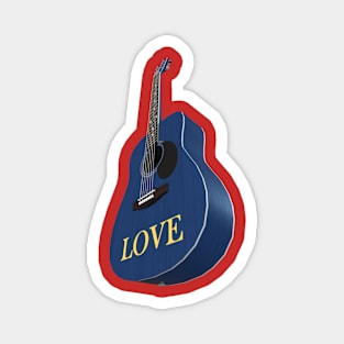 Blue Guitar – Music be the food of love Magnet