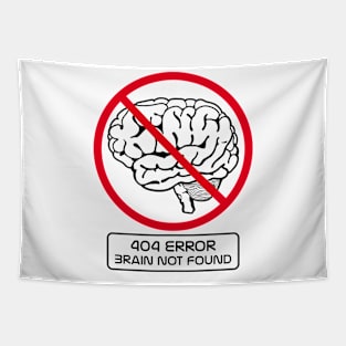 Brain not found joke Tapestry