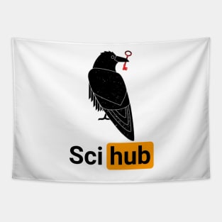 Scihub Raven Tapestry