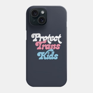 Protect Trans Kids Flag // Vintage Faded Look Design Phone Case