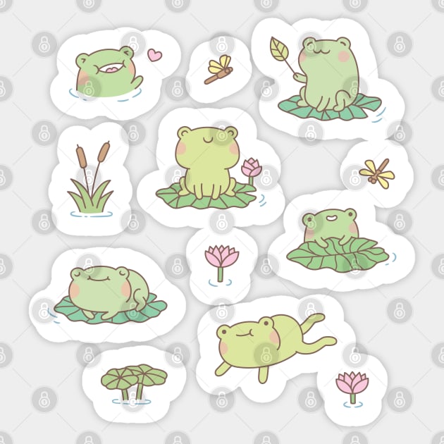 Cute Frog Stickers for Kids Graphic by STARS KDP · Creative Fabrica