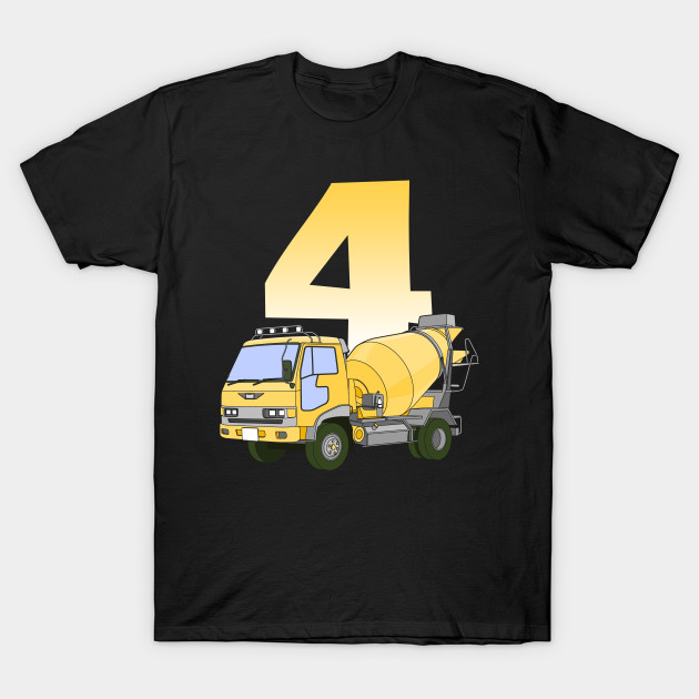 Funny Construction 4 Years Old 4th Birthday Party Gift Construction T Shirt Teepublic